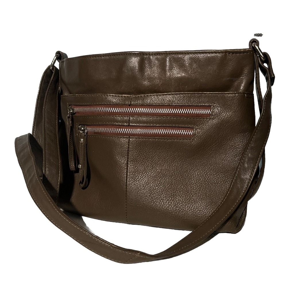 Great American Leatherworks Crossbody ‎ Military green Bag Purse Handbag Grunge